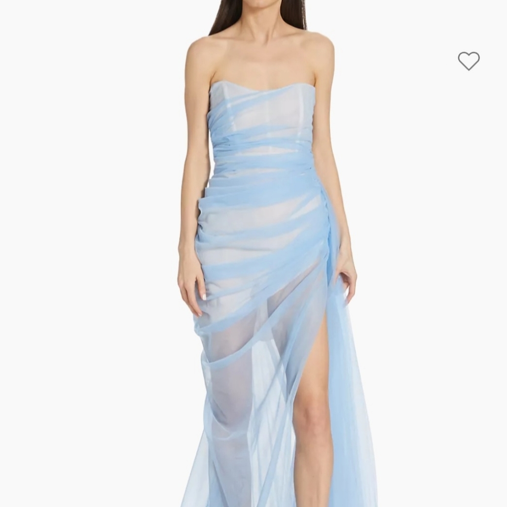 The Bar  Cleo Tulle Strapless Gown